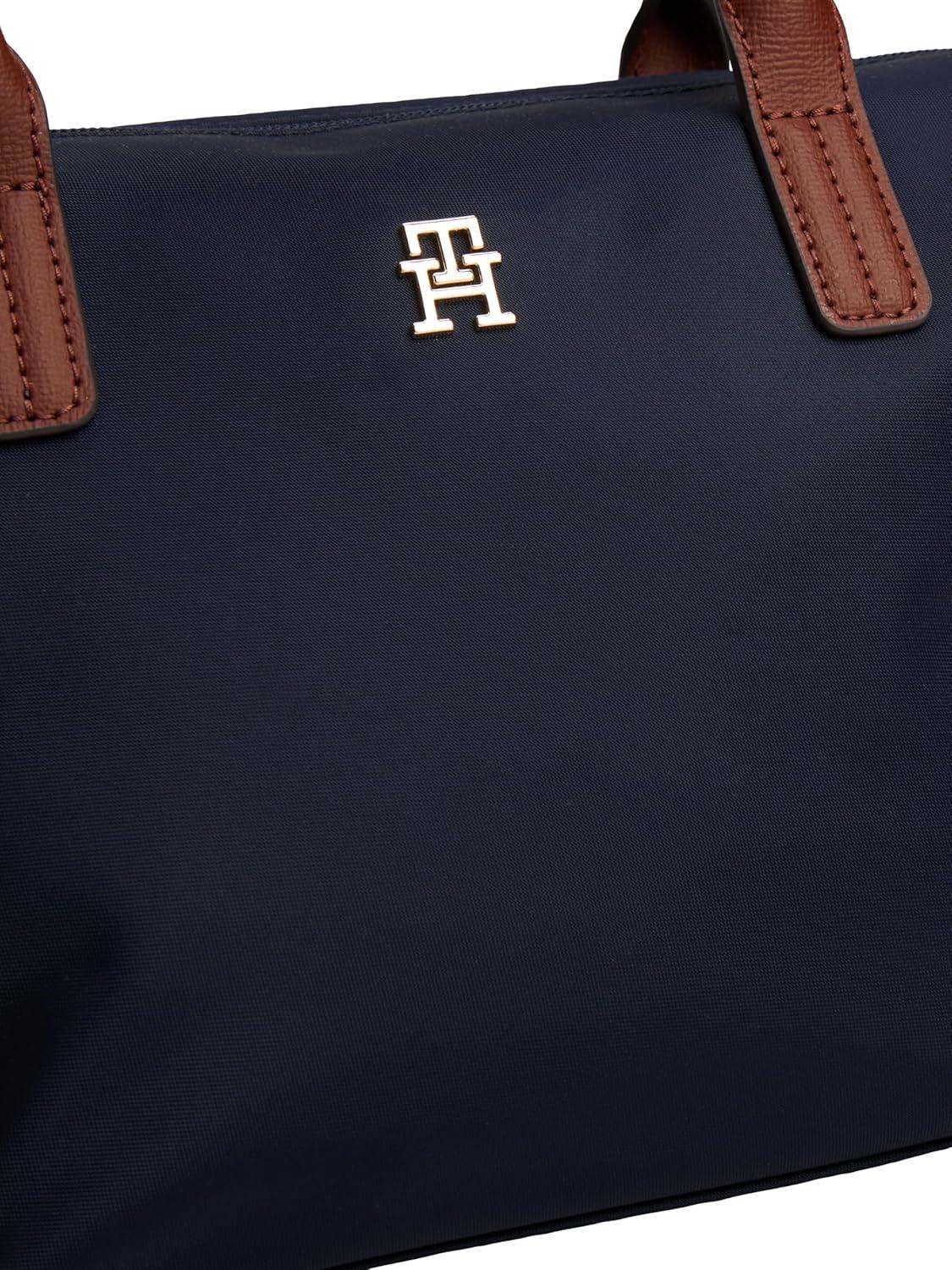 imageTommy Hilfiger womens Popette Small Tote Bag With Removable Crossbody StrapSpace Blue