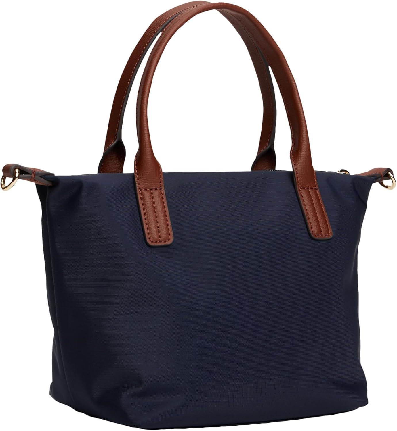 imageTommy Hilfiger womens Popette Small Tote Bag With Removable Crossbody StrapSpace Blue