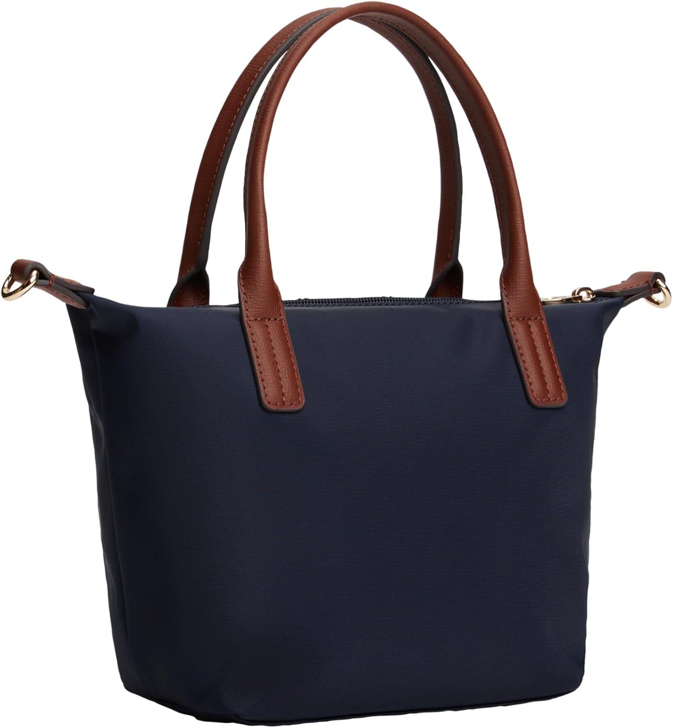 imageTommy Hilfiger womens Popette Small Tote Bag With Removable Crossbody StrapSpace Blue Corp