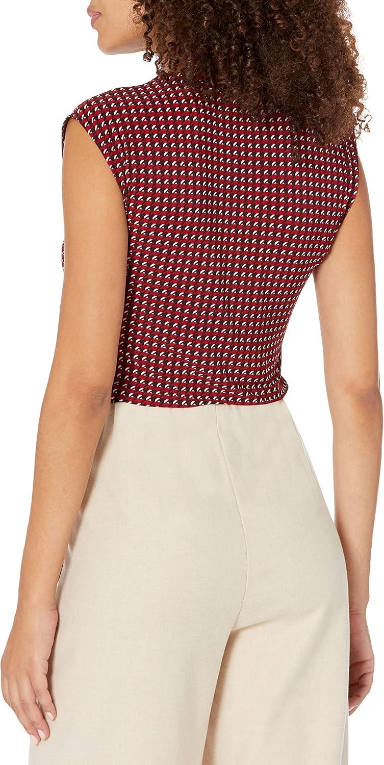 imageTommy Hilfiger womens Vneck Sleeveless BodysuitsChiliAubergine