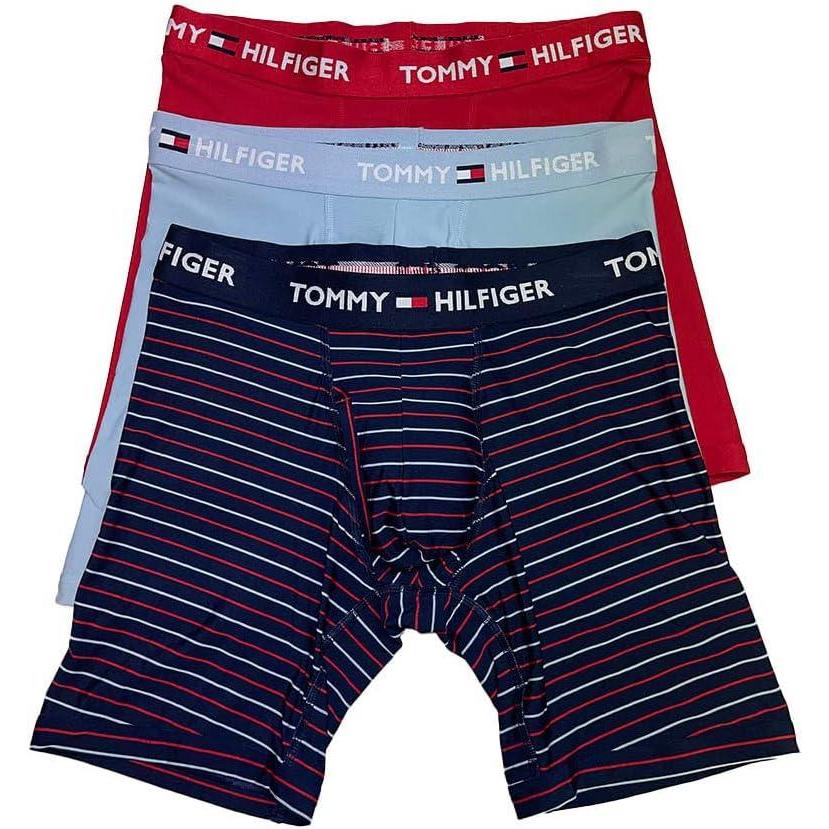 imageTommy Hilfiger Mens Micro Classics Boxer Brief 3Pack415 Night Blue