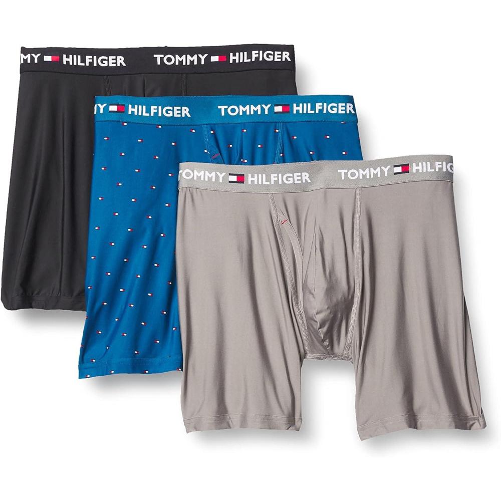 imageTommy Hilfiger Mens Micro Classics Boxer Brief 3PackFrench Blue