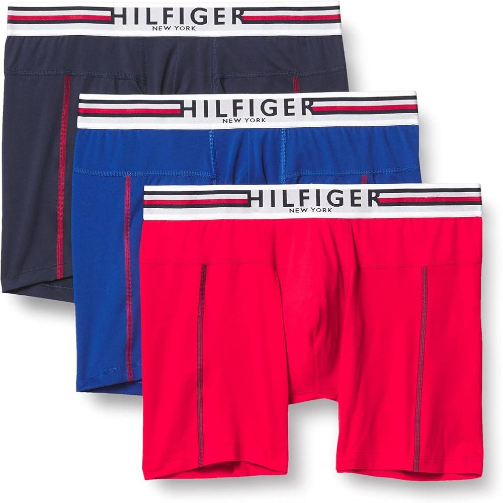imageTommy Hilfiger Mens Micro Classics Boxer Brief 3PackMahogany