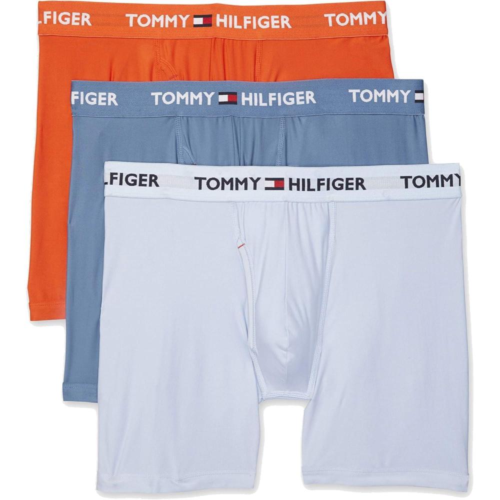 imageTommy Hilfiger Mens Micro Classics Boxer Brief 3PackStellarKentucky BlueTangerine Tango