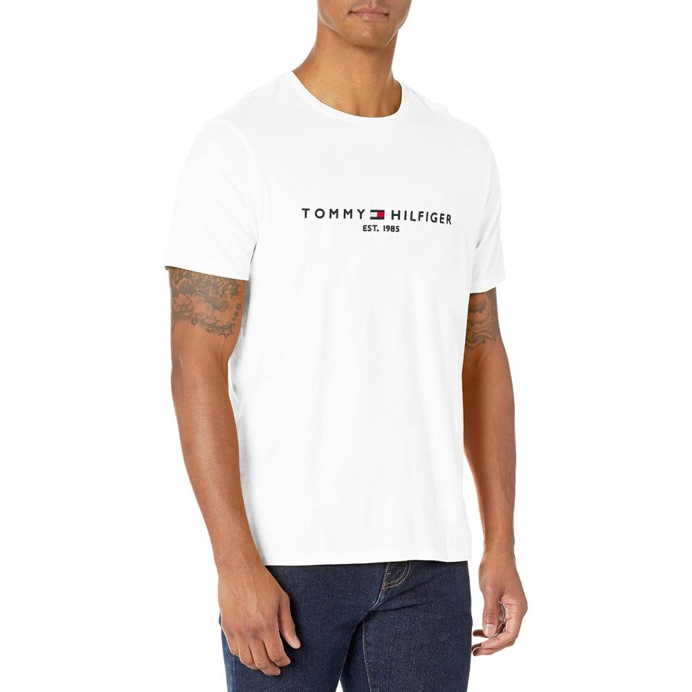 imageTommy Hilfiger Mens Modern Essentials Short Sleeve Crewneck UndershirtBright White