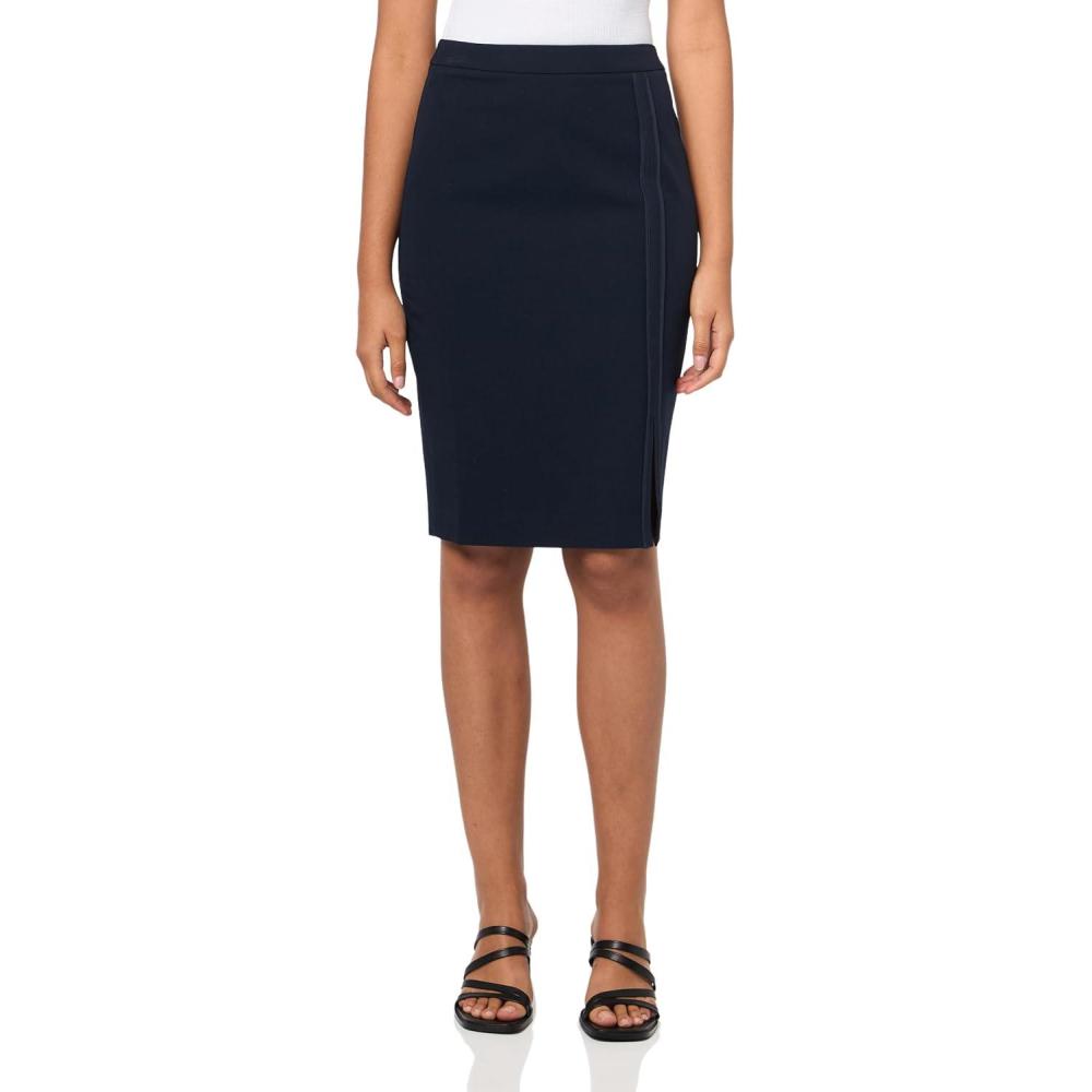 imageTommy Hilfiger Womens Aline Skirt  Classic and Flattering Business Casual Outfits for WomenMidnight Blue
