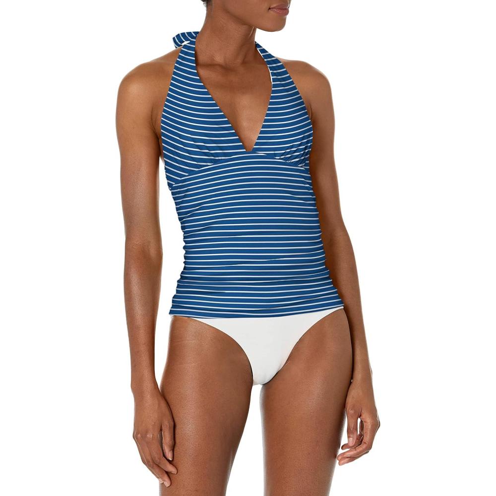 imageTommy Hilfiger Womens Halter Tankini TopGulf Blue