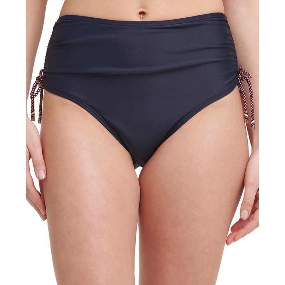 imageTommy Hilfiger Womens High Waisted Full Coverage Bikini BottomSky Captain