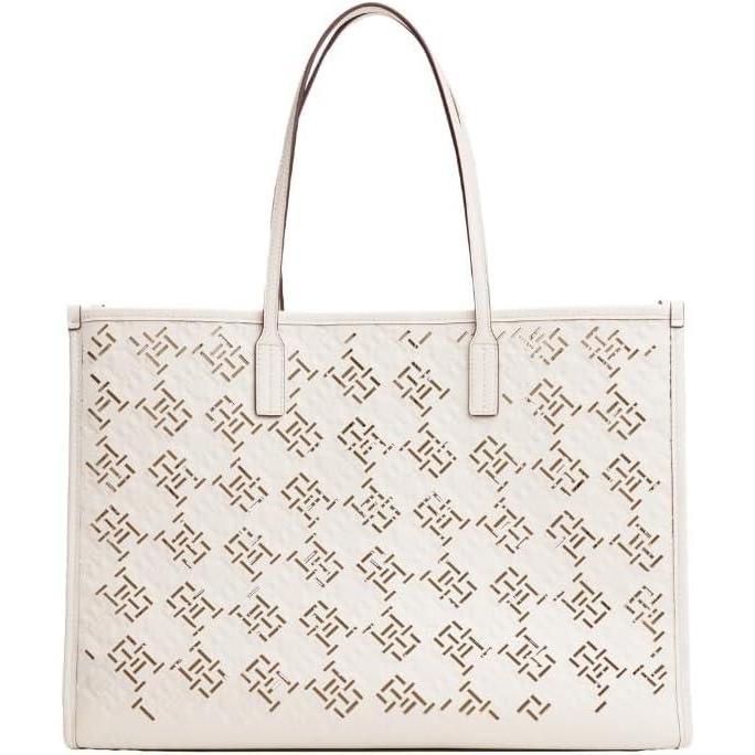 imageTommy Hilfiger Womens Monogram City ToteIvory Petal