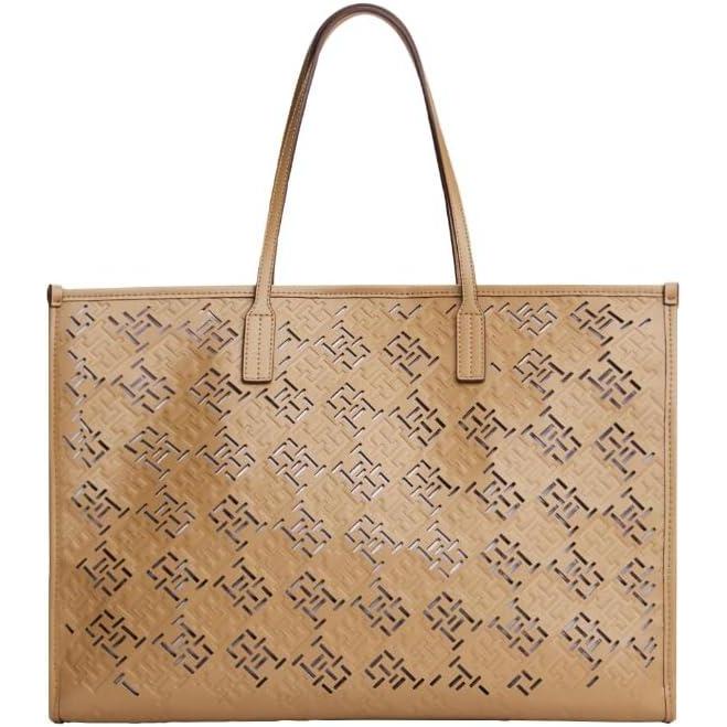 imageTommy Hilfiger Womens Monogram City ToteSafari Canvas