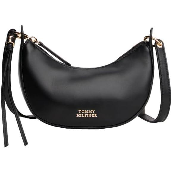 imageTommy Hilfiger Womens Moon Mini Leather CrossoverBlack