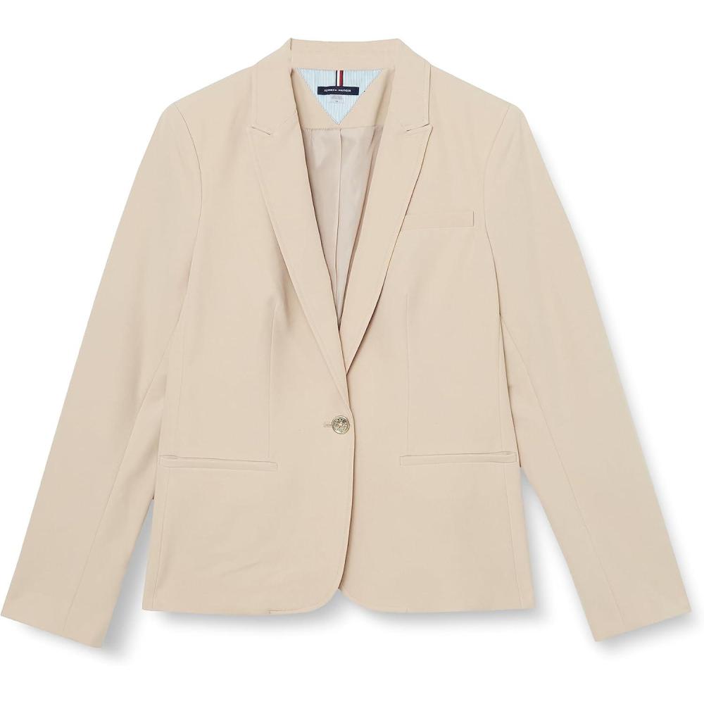 imageTommy Hilfiger Womens Single Button Business BlazerKhaki