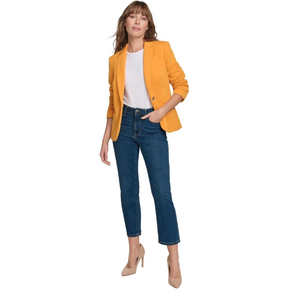 imageTommy Hilfiger Womens Single Button Business BlazerSunflower