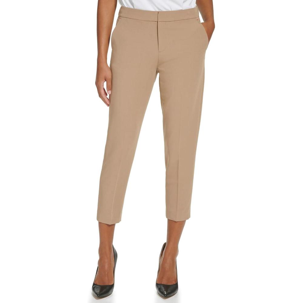 imageTommy Hilfiger Womens Sloane Ankle Trouser Suit PantMushroom
