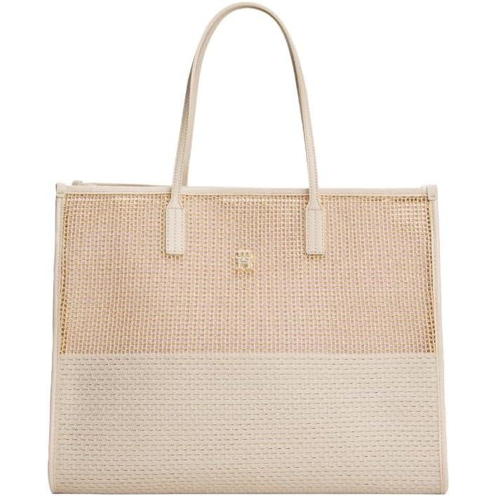 imageTommy Hilfiger Womens Woven Summer ToteClassic Beige