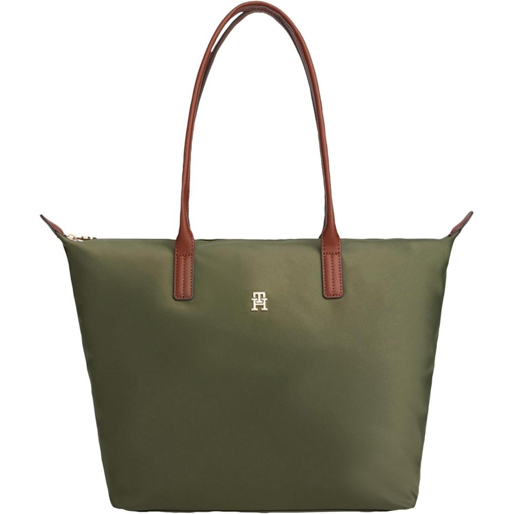 imageTommy Hilfiger womens Popette Large Tote Bag With ZipperHuntsman Green