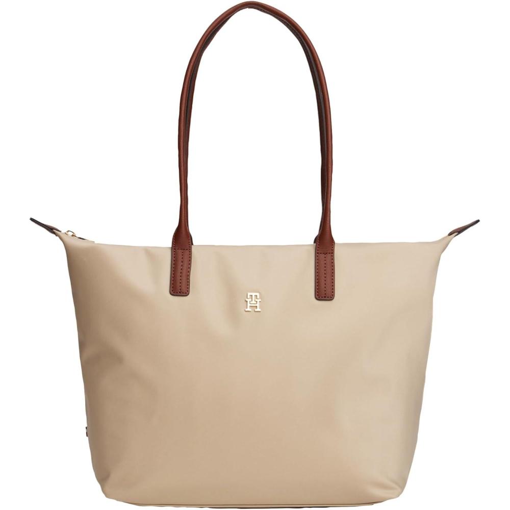 imageTommy Hilfiger womens Popette Large Tote Bag With ZipperSandalwood