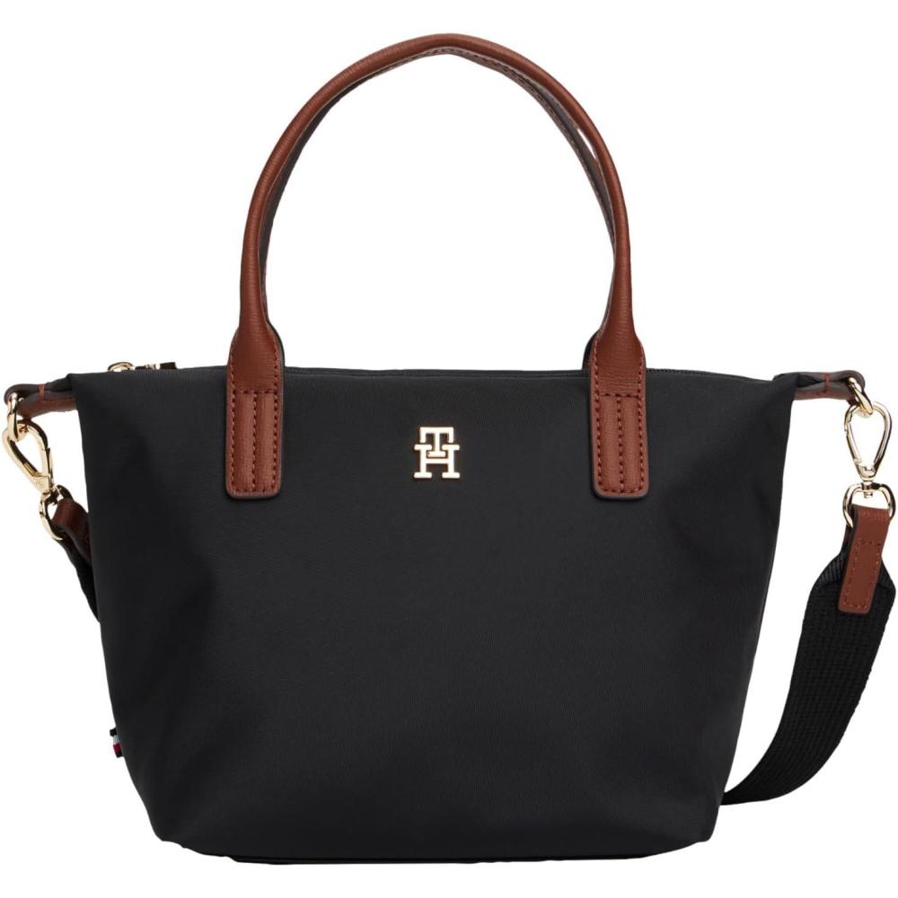 imageTommy Hilfiger womens Popette Small Tote Bag With Removable Crossbody StrapBlack