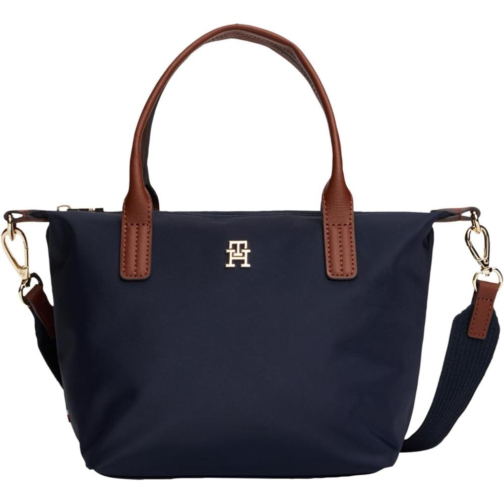 imageTommy Hilfiger womens Popette Small Tote Bag With Removable Crossbody StrapSpace Blue