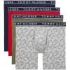 Mahogany  Grey Heather Logo Print  Four Leaf Clover  Navy