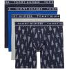 Mazarine Blue  Navy Tree Print  Grey Heather  Navy