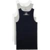 White  Grey Heather  Navy