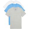 Grey Heather  Copenhagen Blue  White