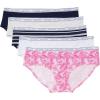 Mini Palm Leaves/Bright White/Heather Grey/Sky Capintain/Sky Captain Stripe