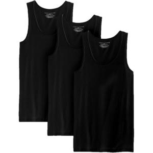 Tommy Hilfiger Men’s Cotton Classics 3-Pack A-Shirt(3 Black)
