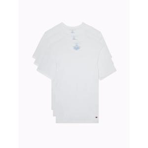 Tommy Hilfiger Mens Cotton Classics 3-Pack V-Neck Undershirts(V Neck – 3 White)