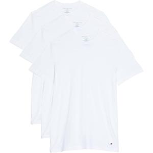 Tommy Hilfiger Men’s Cotton Classics Crewneck Undershirts 3-Pack(White – Regular Fit)