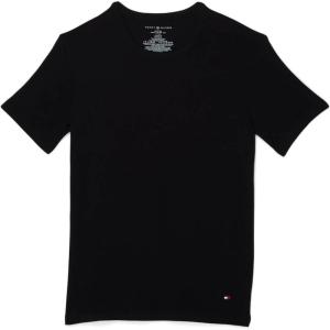 Tommy Hilfiger Men’s Cotton Stretch Short Sleeve Crew Neck 3-pack(3 Black)