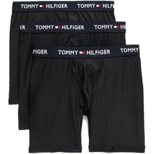Tommy Hilfiger Men’s Micro Classics Boxer Brief 3-Pack(Black (3 Pack))