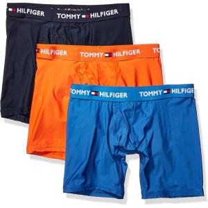 Tommy Hilfiger Men’s Micro Classics Boxer Brief 3-Pack(Flame (Multi 3 Pack))