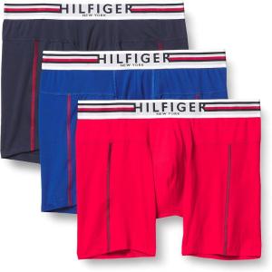 Tommy Hilfiger Men’s Micro Classics Boxer Brief 3-Pack(Mahogany)