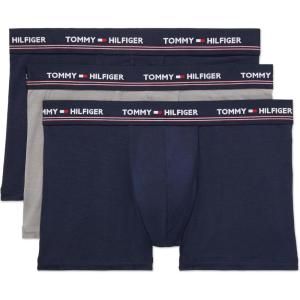 Tommy Hilfiger Men’s Modal 3-pack Trunk(2 Navy  1 Grey)