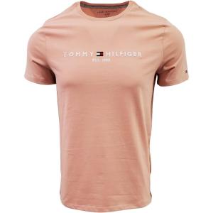 Tommy Hilfiger Men’s Modern Essentials Short Sleeve Crewneck Undershirt(Pink Plush (1985))