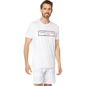 Tommy Hilfiger Men’s Modern Essentials Short Sleeve Crewneck Undershirt(White)