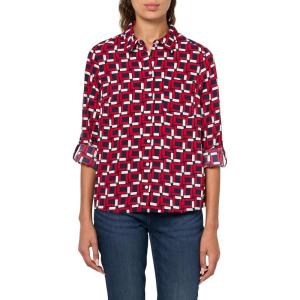Tommy Hilfiger Roll Tab Ditsy(Sky Captain/Scarlet)
