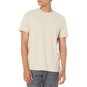 Tommy Hilfiger T-Shirt Mens Crew Neck Tee Classic Fit Short Sleeve Solid Shirt(Beige Heather)