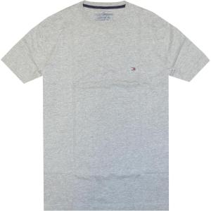 Tommy Hilfiger T-Shirt Mens Crew Neck Tee Classic Fit Short Sleeve Solid Shirt(Grey)