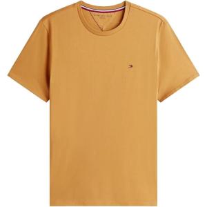 Tommy Hilfiger T-Shirt Mens Crew Neck Tee Classic Fit Short Sleeve Solid Shirt(Spice Brown)