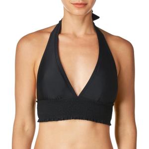 Tommy Hilfiger Womens Full Coverage Triangle Bikini Top(Black 232)