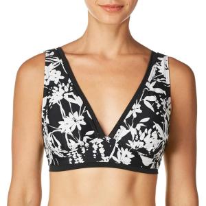 Tommy Hilfiger Womens Full Coverage Triangle Bikini Top(Black 242)