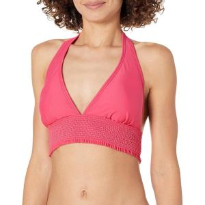 Tommy Hilfiger Womens Full Coverage Triangle Bikini Top(Magenta)