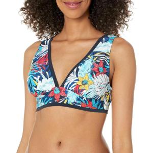 Tommy Hilfiger Womens Full Coverage Triangle Bikini Top(Sky Captain Multi)