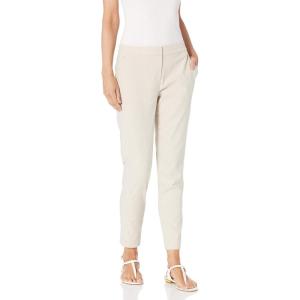 Tommy Hilfiger Womens High Rise Houndstooth Ankle Casual Trouser Pants(Khaki)