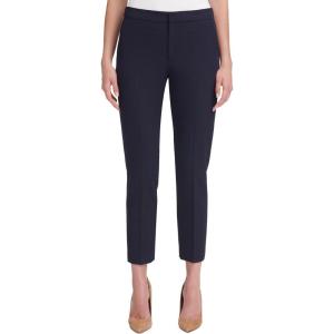 Tommy Hilfiger Womens High Rise Houndstooth Ankle Casual Trouser Pants(Midnight)