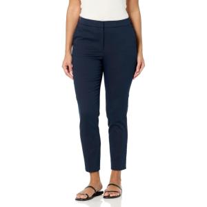 Tommy Hilfiger Womens High Rise Houndstooth Ankle Casual Trouser Pants(Sky Captain)