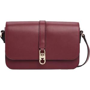 Tommy Hilfiger Womens Libre Flap Crossbody(Deep Rouge)